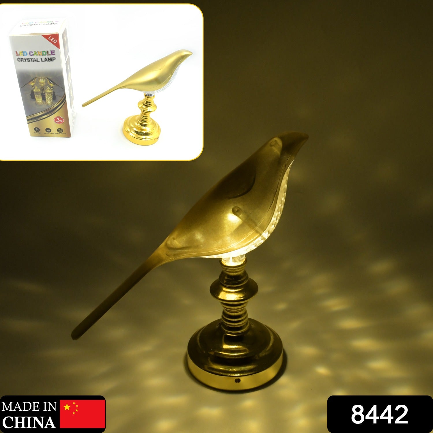 8442 Sparrow led Table Lamp Crystal Decoration Lamp Soft Light & Energy Saving Lamp (1 Pc) 8442 Sparrow led Table Lamp Crystal Decoration Lamp Soft Light & Energy Saving Lamp (1 Pc)